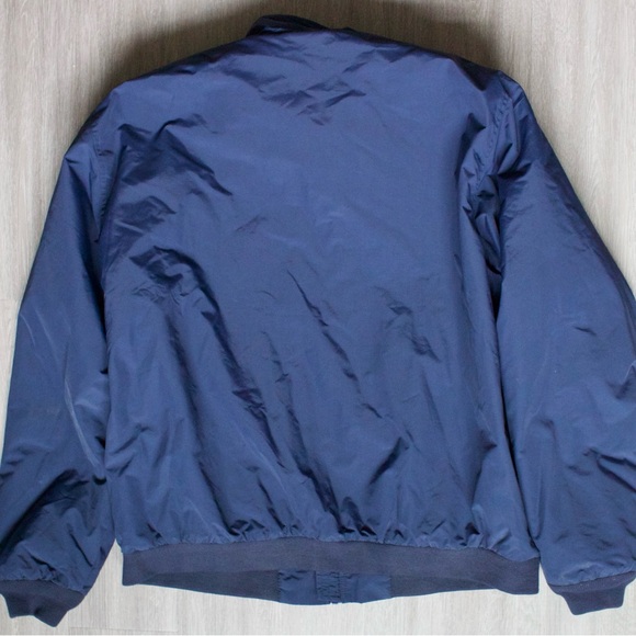 L.L. Bean Warm Up Jacket Fleece Lined Full Zip Thinsulate Navy Blue Mens XL - Picture 3 of 3
